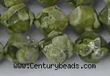 CRH538 15.5 inches 12mm faceted nuggets rhyolite gemstone beads