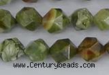 CRH542 15.5 inches 8mm faceted nuggets rhyolite beads wholesale