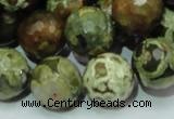 CRH60 15.5 inches 18mm faceted round rhyolite beads wholesale