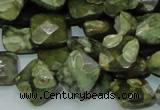 CRH73 15.5 inches 12*12mm faceted rhombic rhyolite beads wholesale