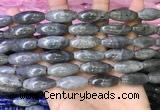CRI305 15.5 inches 10*25mm rice labradorite beads wholesale