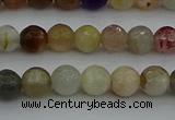 CRO1041 15.5 inches 6mm faceted round mixed gemstone beads