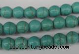 CRO133 15.5 inches 8mm round synthetic turquoise beads wholesale