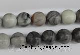 CRO184 15.5 inches 10mm round grey picasso jasper beads wholesale