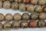 CRO243 15.5 inches 10mm round Chinese unakite beads wholesale