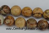 CRO319 15.5 inches 12mm round picture jasper beads wholesale
