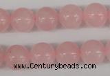 CRO397 15.5 inches 14mm round rose quartz beads wholesale