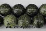 CRO428 15.5 inches 16mm round green lace gemstone beads wholesale