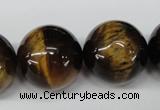 CRO535 15.5 inches 20mm round yellow tiger eye beads wholesale