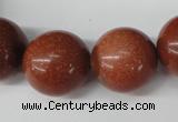 CRO543 15.5 inches 20mm round goldstone beads wholesale