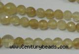 CRO747 15.5 inches 6mm – 14mm faceted round watermelon yellow beads