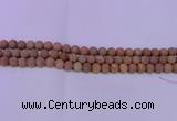 CRO830 15.5 inches 4mm round matte grain stone beads