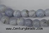 CRO89 15.5 inches 8mm round blue lace agate beads wholesale