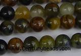 CRO902 15.5 inches 8mm round golden pietersite beads wholesale