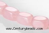 CRQ13 10*14mm cuboid A grade natural rose quartz beads Wholesale