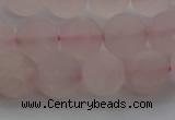 CRQ183 15.5 inches 10mm round matte rose quartz beads wholesale