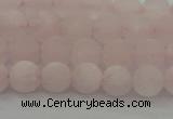 CRQ221 15.5 inches 6mm round matte rose quartz gemstone beads