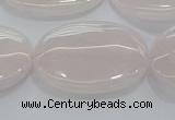 CRQ236 15.5 inches 18*25mm oval rose quartz beads wholesale