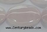 CRQ237 15.5 inches 22*30mm oval rose quartz beads wholesale