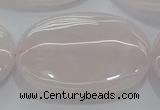 CRQ238 15.5 inches 30*40mm oval rose quartz beads wholesale