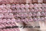 CRQ445 15.5 inches 10mm faceted round rose quartz beads