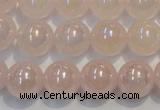 CRQ505 15.5 inches 14mm round AB-color rose quartz beads