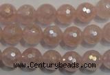 CRQ513 15.5 inches 10mm faceted round AB-color rose quartz beads