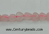 CRQ630 15.5 inches 8*8mm heart rose quartz beads wholesale
