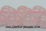 CRQ65 15.5 inches 16*19mm teardrop natural rose quartz beads wholesale