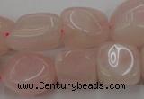 CRQ699 15.5 inches 13*18mm - 15*25mm nuggets rose quartz beads