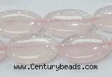 CRQ78 15.5 inches 13*25mm oval natural rose quartz beads wholesale