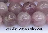 CRQ781 15.5 inches 8mm round Madagascar rose quartz beads