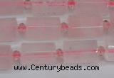 CRQ812 15.5 inches 10*15mm faceted tube rose quartz beads