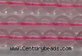 CRQ855 15.5 inches 6mm round natural rose quartz gemstone beads