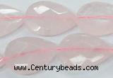 CRQ89 15.5 inches 18*25mm faceted teardrop natural rose quartz beads