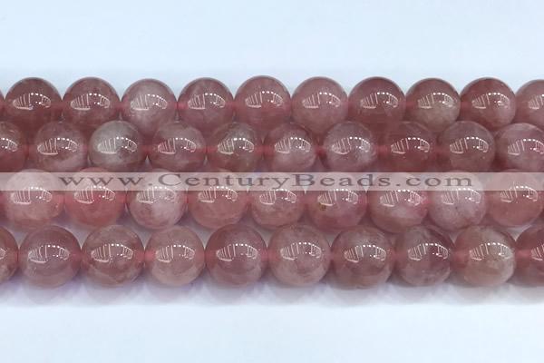 CRQ894 15 inches 12mm round Madagascar rose quartz beads