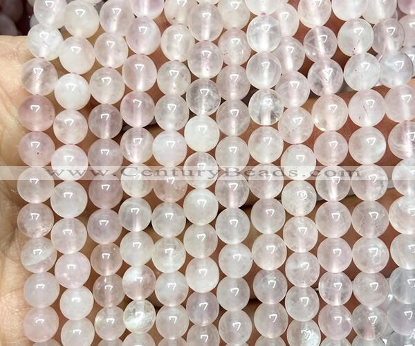 CRQ923 15 inches 6mm round natural rose quartz beads wholesale