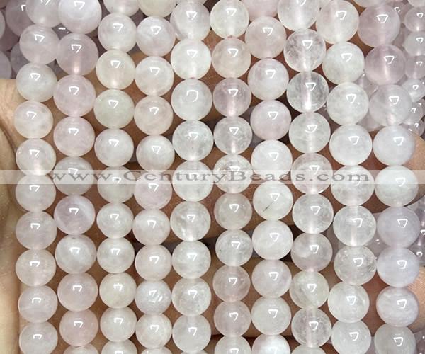 CRQ924 15 inches 8mm round natural rose quartz beads wholesale