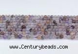 CRU1011 15.5 inches 5mm round mixed rutilated quartz beads