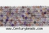 CRU1017 15.5 inches 4mm round mixed rutilated quartz beads