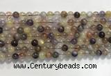 CRU1030 15.5 inches 6mm round mixed rutilated quartz beads wholesale