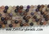 CRU1031 15.5 inches 8mm round mixed rutilated quartz beads wholesale