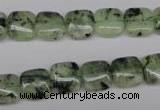 CRU195 15.5 inches 10*10mm square green rutilated quartz beads