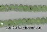 CRU206 15.5 inches 5*8mm faceted rondelle green rutilated quartz beads