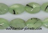 CRU207 15.5 inches 13*18mm faceted oval green rutilated quartz beads