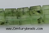 CRU226 15.5 inches 10*14mm triangle green rutilated quartz beads