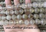 CRU634 15.5 inches 13mm round golden rutilated quartz beads