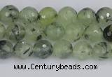 CRU801 15.5 inches 6mm faceted round prehnite gemstone beads