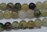 CRU901 15.5 inches 6mm round green rutilated quartz beads wholesale