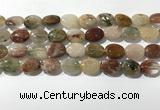 CRU921 15.5 inches 10*14mm oval mixed rutilated quartz beads wholesale